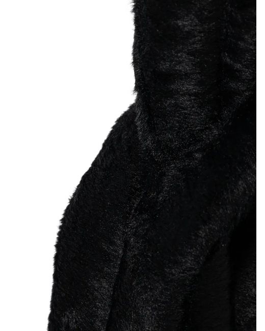 Ruslan Baginskiy Black Shearling Scarf
