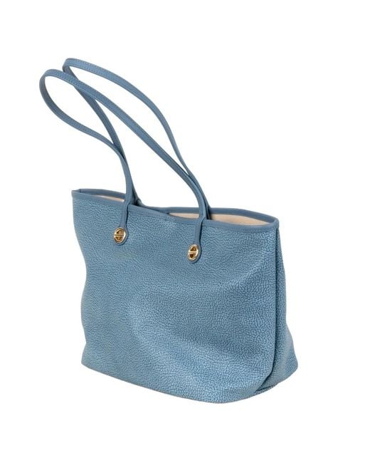 Borsa Tote Op di Borbonese in Blue
