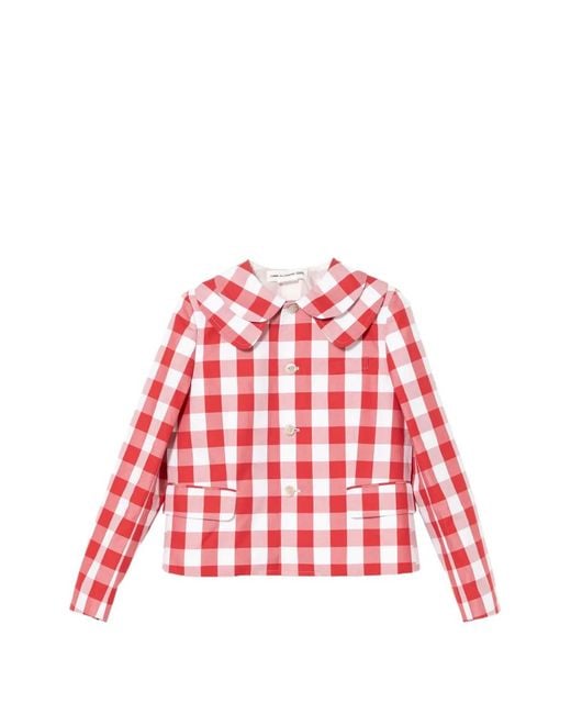 Comme des Garçons Gingham Collared Jacket