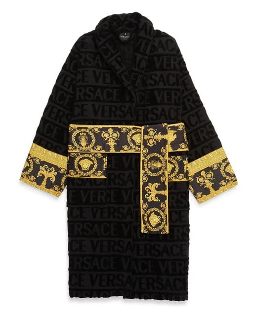 Versace Black I Love Baroque Bathrobe
