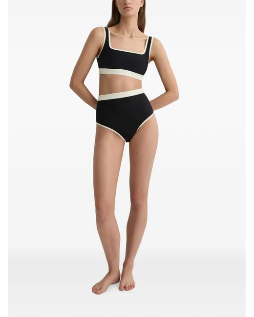 Bondi Born Black Jayde High-Waist Bikini Bottoms