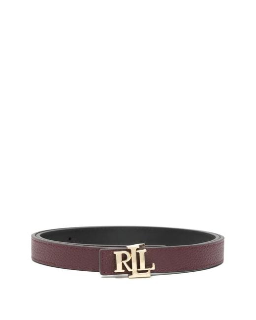 Ralph Lauren White "Rev Lrl 20" Belt Skinny