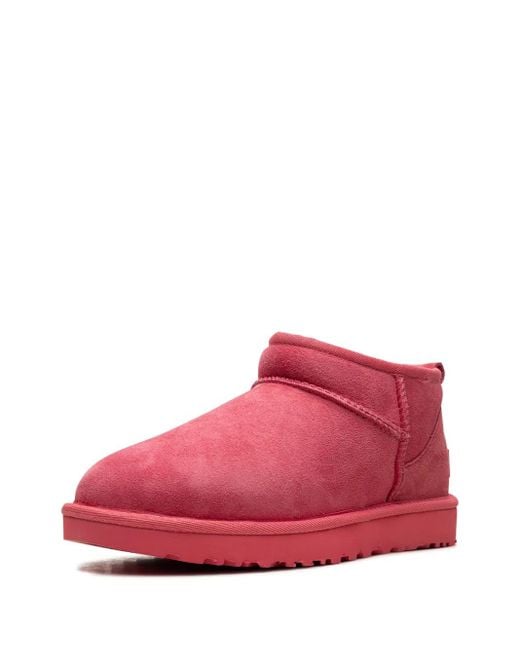 Ugg Red Classic Ultra Mini Suede Boots