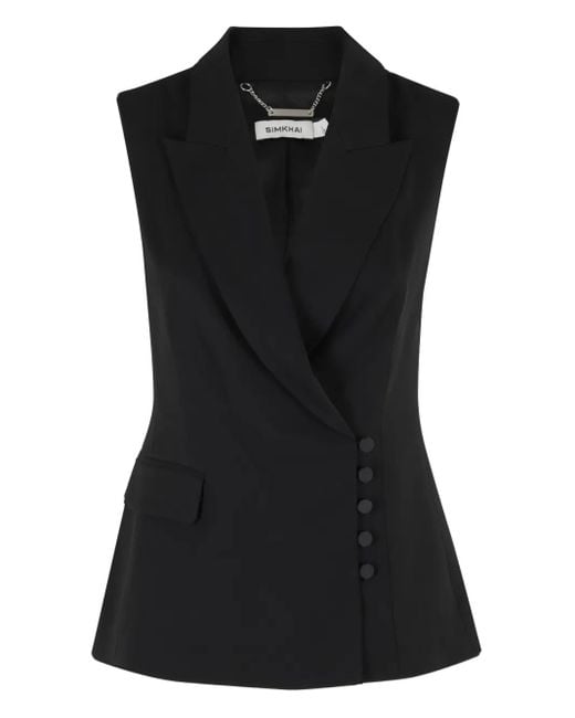 Jonathan Simkhai チェーントリム ベスト Black