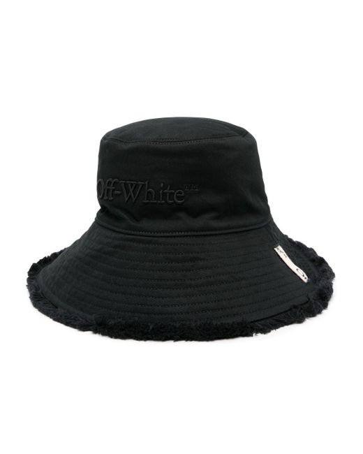 Sombrero de pescador con logo bordado Off-White c/o Virgil Abloh de hombre de color Black
