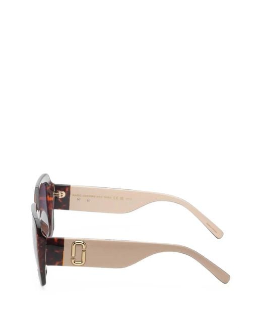 Marc Jacobs Brown Square-Frame Sunglasses