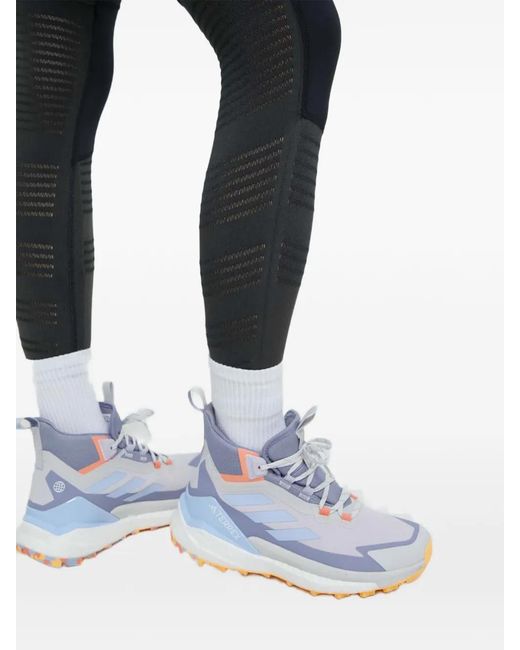 Salewa Blue Legging À Logo Imprimé
