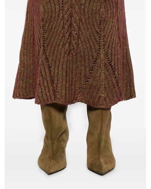 Vivienne Westwood Ribgebreide Rok in het Brown