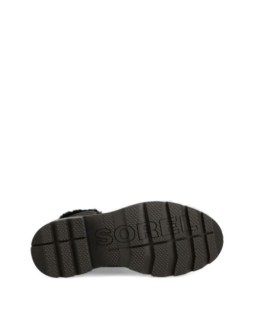 Botas con ribete de cordones Sorel de color Black