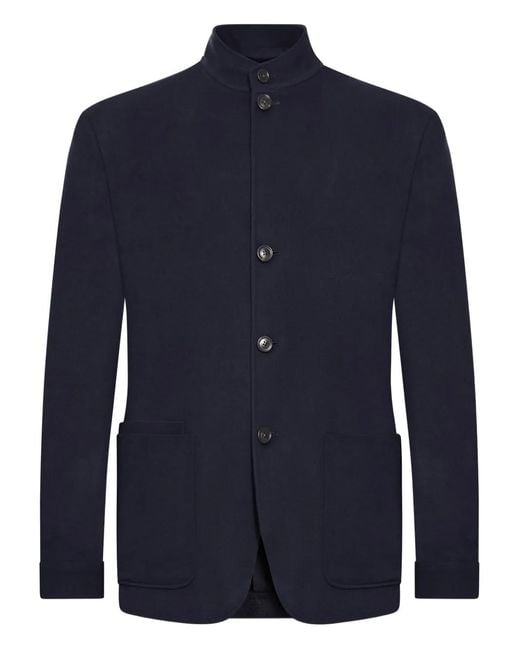 Zegna Blue Chore Cashmere Jacket for men