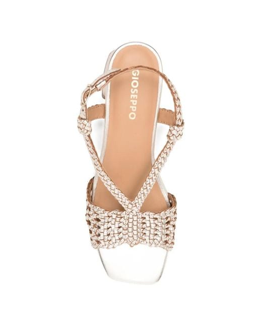 Gioseppo Natural Blissfield Woven Leather Sandals