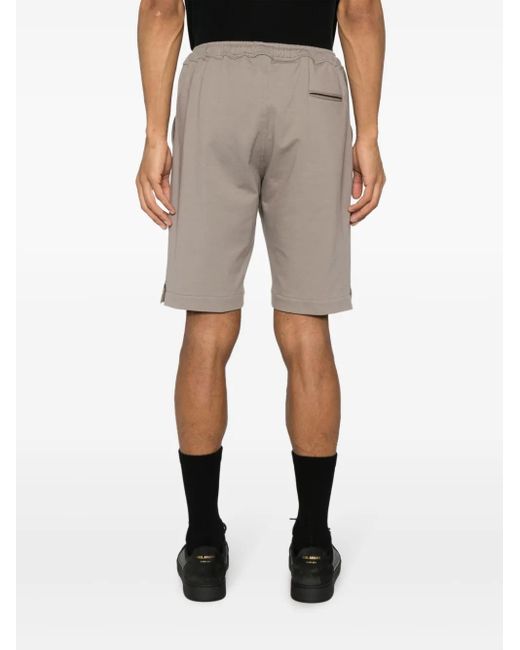 Kiton Natural Mid-Rise Track Shorts for men