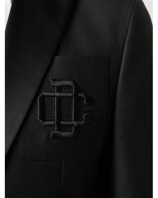 DSquared² Blazer Met Geborduurd Logo in het Black voor heren