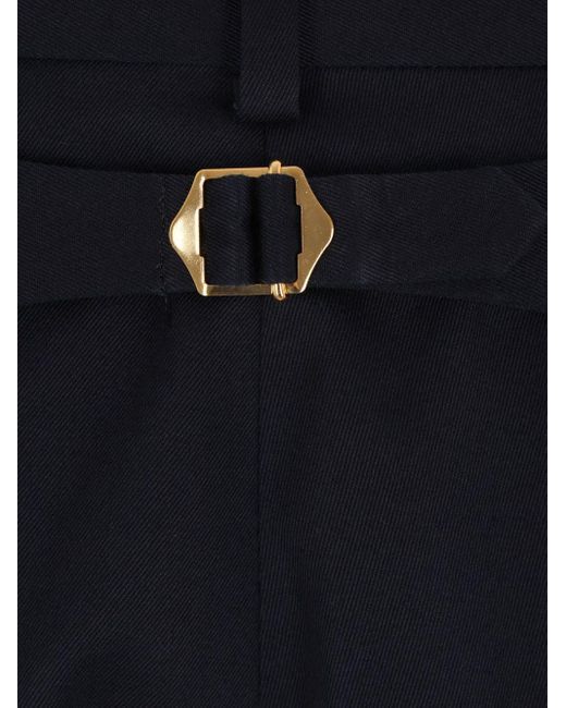 J.Press Blue Gabardine Chino Trousers for men