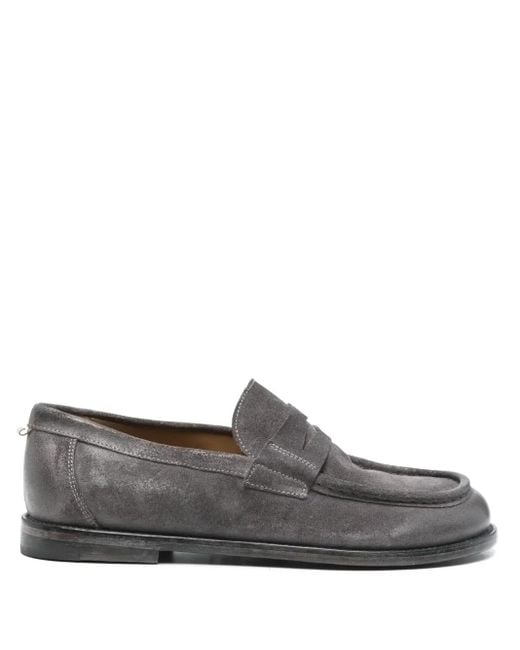 Moma Herren Loafer Aus Wildleder in grau