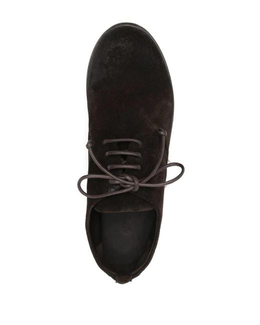 Marsèll Black Zucca Zeppa Suede Derby Shoes for men