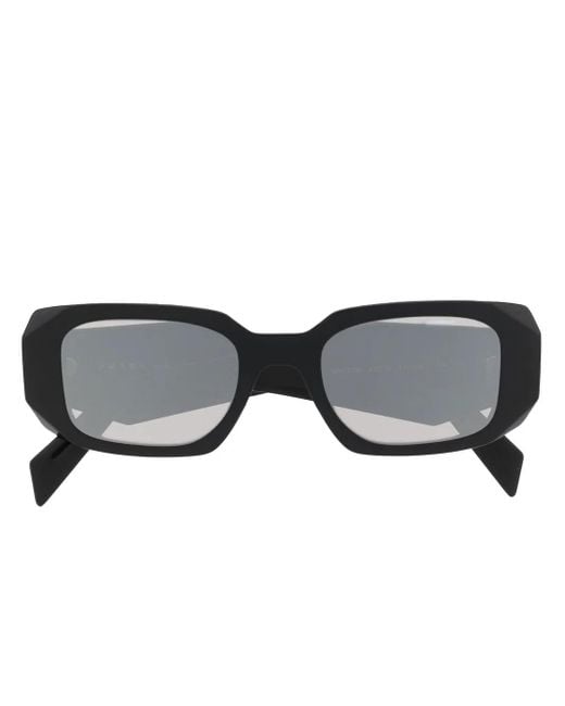 Prada Black Logo-Arm Detail Sunglasses