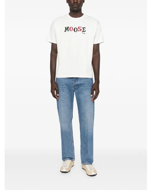 Bode White Moose T-Shirt for men