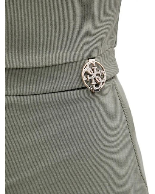 Guess Gray Logo-Detail T-Shirt