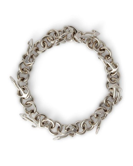 Off-White c/o Virgil Abloh Metallic Mixed Chain Necklace