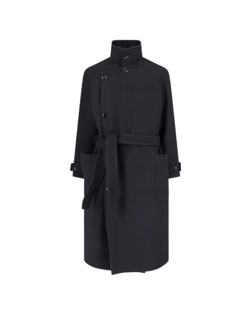 Lemaire Black Wrap Coat