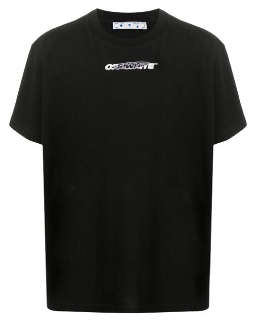 T-shirt con stampa di Off-White c/o Virgil Abloh in Black da Uomo