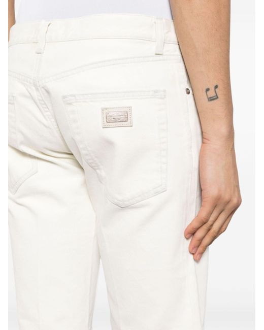 Dolce & Gabbana Denim Shorts in het White voor heren