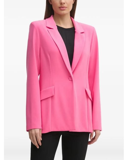 Joseph Ribkoff Pink Notched-Lapel Blazer