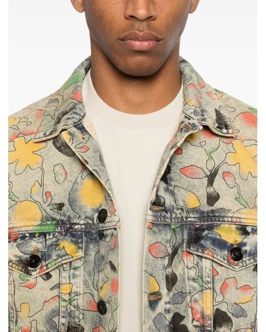 Paul Smith Natural Floral-Print Jacket for men