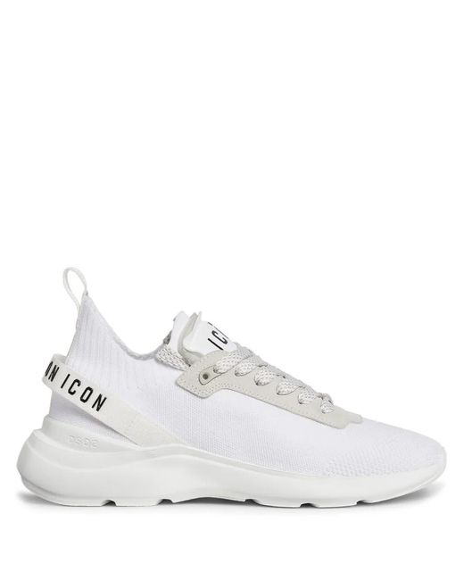 DSquared² White Dsquared Fly Chunky Sneakers for men