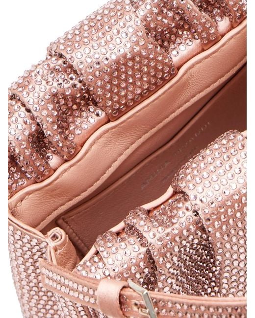 Mini Sac Vittoria À Ornements En Cristal AMINA MUADDI en coloris Pink