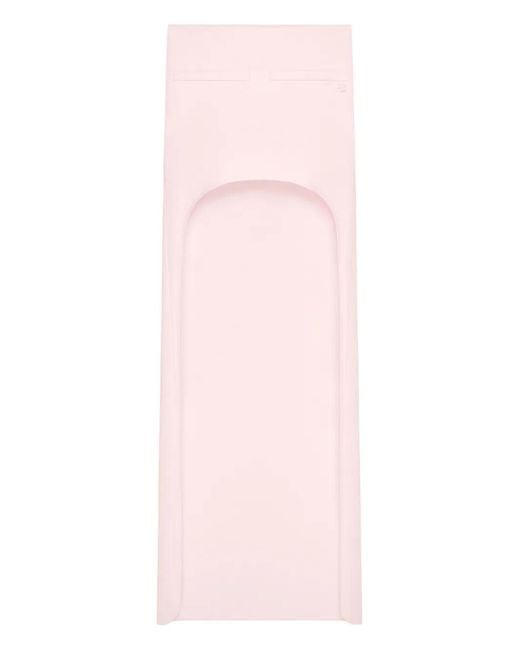 Courreges Pink Logo Detail Flap Pocket Skirt
