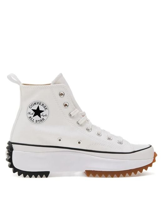 Converse White Run Star Hike Hi Sneakers