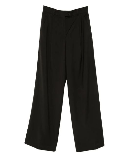 Pantaloni Sartoriali Con Pieghe di Sportmax in Black