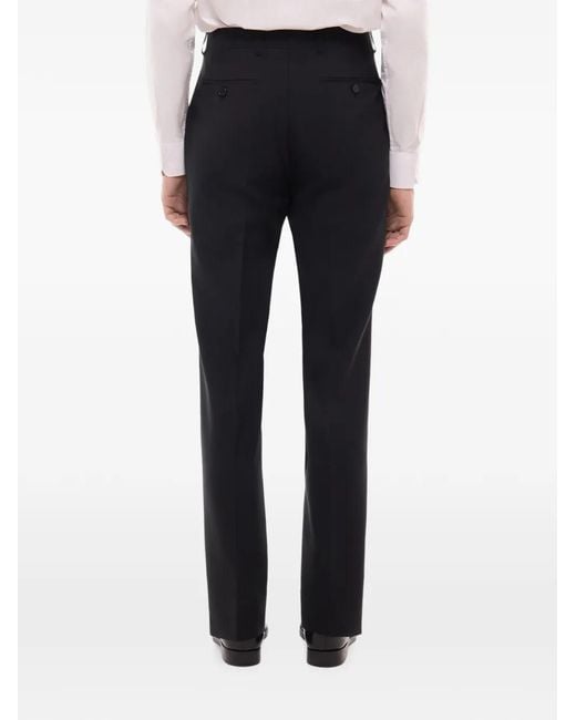 Fursac Pantalon Van Scheerwol in het Black voor heren