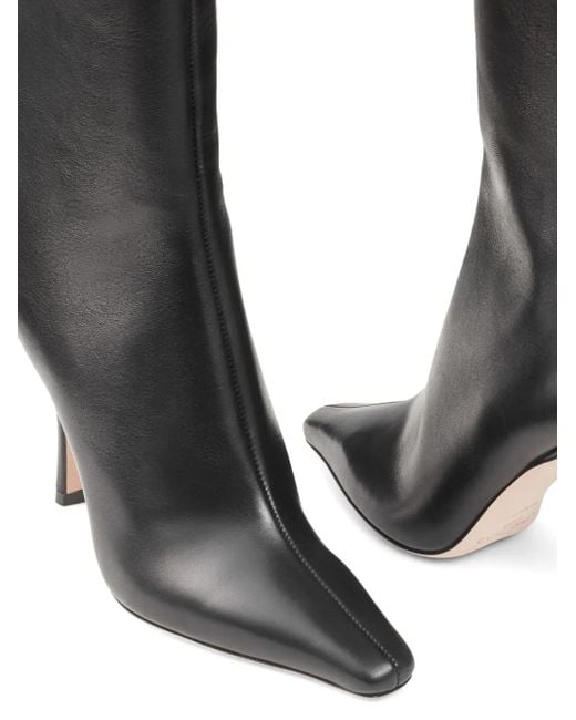 Jimmy Choo Black "Agathe 100" Knöchelstiefel