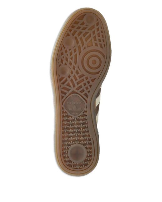 Adidas Brown Stripes Leather Trainers
