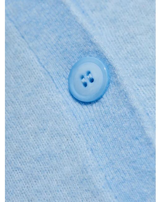 Samsøe & Samsøe Blue Sanoura Button Short-Sleeve Cardigan
