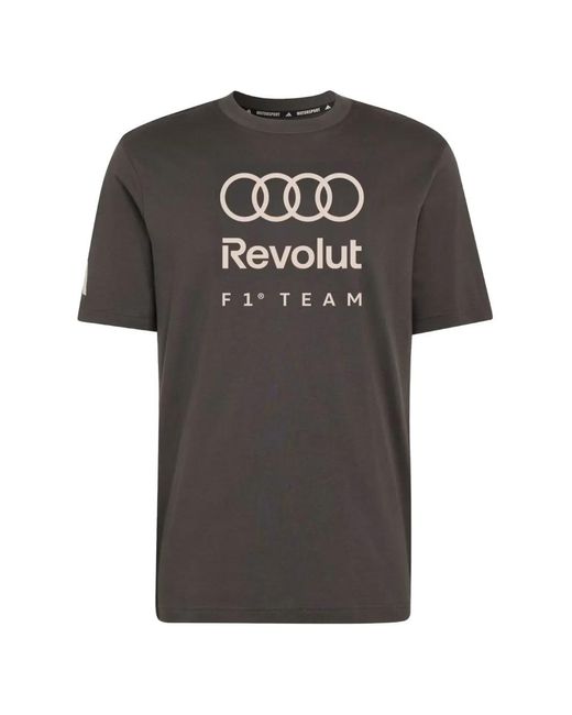 Adidas Black Audi Revolut F1 Team Dna Graphic T-Shirt for men
