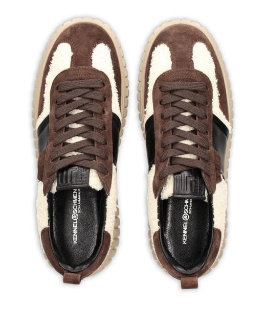 Kennel & Schmenger Brown Zap Platform Panelled Sneakers