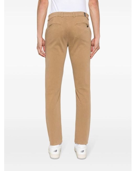 7 For All Mankind Natural Slim-leg Cotton-blend Chinos for men