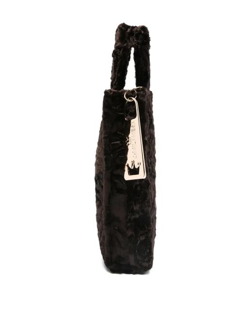 La Milanesa エコファーハンドバッグ Black