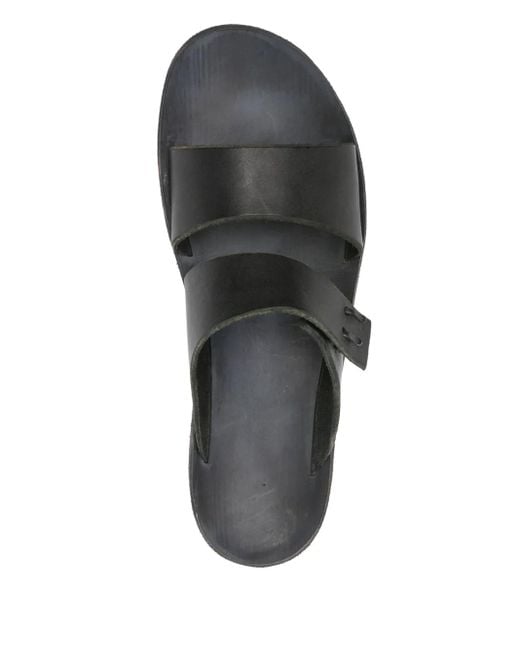 メンズ Ma+ レザー サンダル Black
