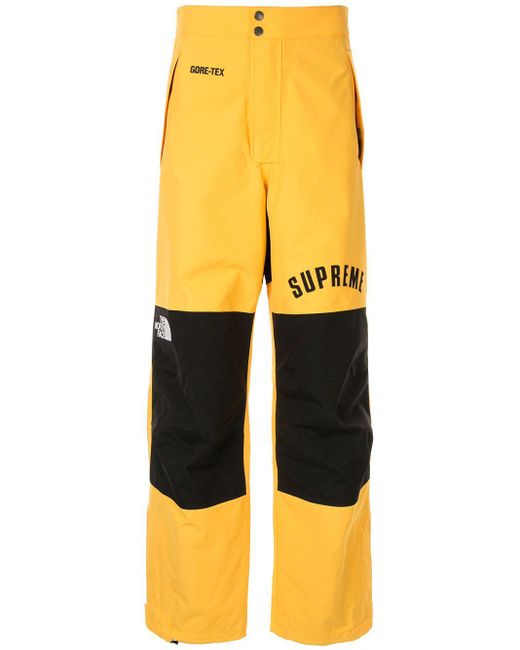 Supreme Yellow The North Face X Trousers for men