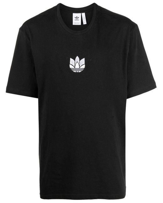 adidas Adicolor 3d Trefoil Cotton T-shirt in Black for Men - Lyst