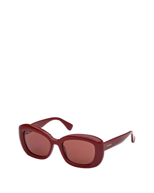 Max Mara Eyewear Pink Oval-Frame Sunglasses