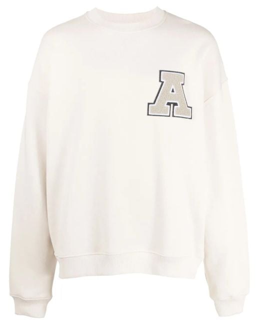 Sudadera con parche del logo Axel Arigato de hombre de color White