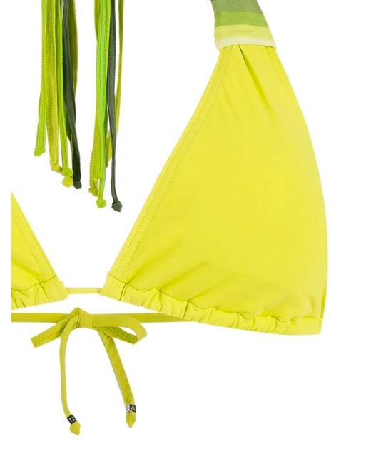 Amir Slama Yellow Striped Bikini Set
