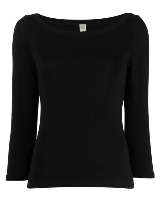 Flore Flore ロングtシャツ Black