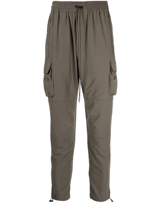 Represent Gray Drawstring-Waistband Track Pants for men